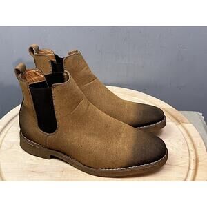 Oliver Mason Chelsea Boots Mens 10.5 Brown Ombre Thick Stitch